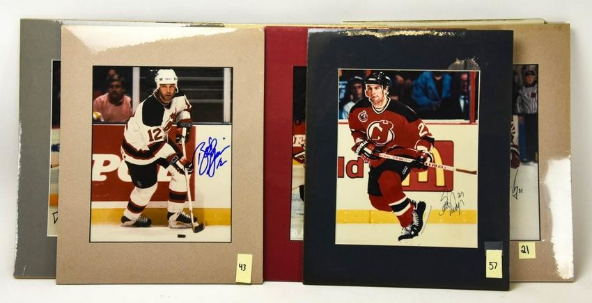 Collection Jersey Devils Hockey Autographed Photos