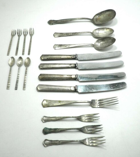 Collection of Antique Silver Cutlery Parts