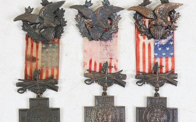 Collection of Spanish American War Veterans' Medals