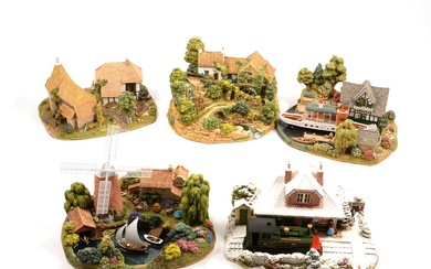 Collection of five Lilliput Lane models