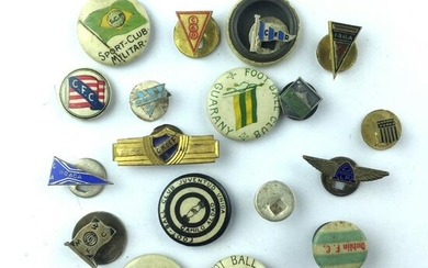 Collection of sports pins