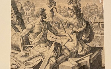 Crispijn I De Passe (1564-1637) - Juventus labori. Allegoria dell’ età dell’ uomo