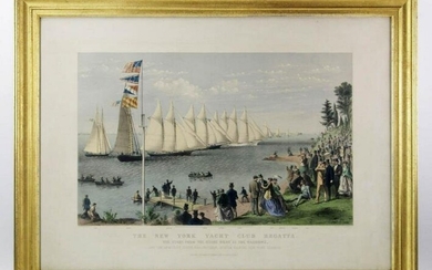 Currier & Ives, New York Yacht Club Regatta 1869