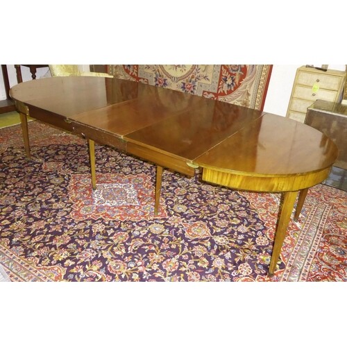 DINING TABLE, 282cm L extended x 76cm H x 130cm, early 20th ...