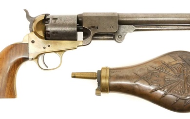 Deactivated Italian copy of a brass frame Colt navy percussion...