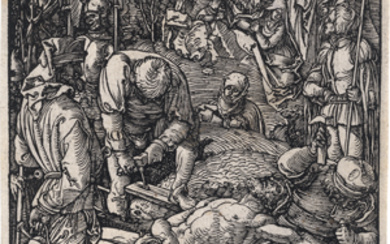 Dürer, Albrecht (1471-1528, Nürnberg)Christus wird ans Kreuz genagelt