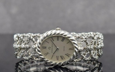 ETERNA-MATIC unusual 18k white gold ladies wristwatch