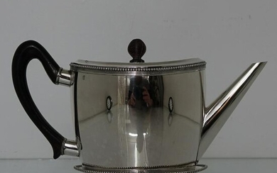 Early 19th Century Antique Silver Teapot on Stand