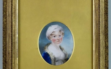 Early 19th Century English School - Miniature painting -...