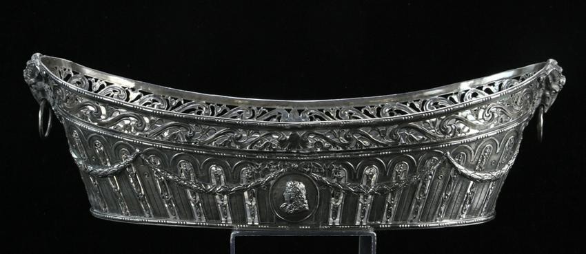 Early English Silver Reticulated Basket