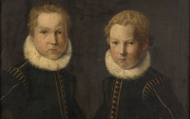 Ecole de Mantoue, XVIe siècle Portrait de deux jeunes hommes, traditionnellement identifiés comme des membres de la famille Gonzague