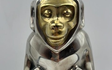 Edouard Marcel Sandoz Art Deco Bronze "Monkey" Foundry Mark