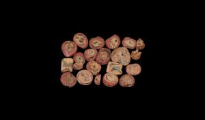 Egyptian Glass Face Bead Group 1st century BC or...