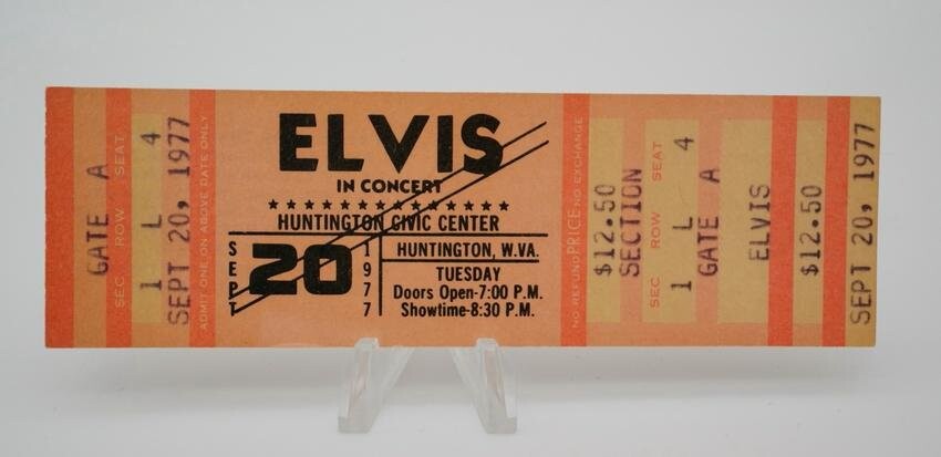 Elvis Presley Unused Tickets (Tour That Never Was)