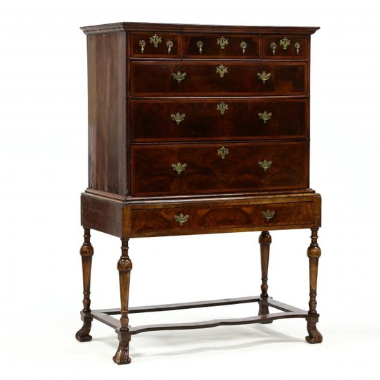 English William and Mary Chest on Frame