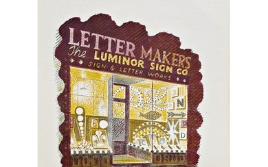 Eric Ravilious (1903-1942) - 'Letter Makers', colour lithogr...