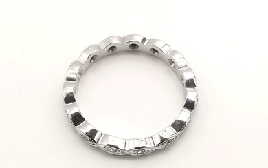 Eternity ring - 18 kt. White gold - 0.45 tw. Diamond