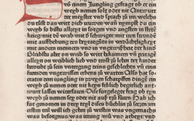 Eyb, Albrecht von (1420-1475)Ob einem man sey zu nemen ein eelich weib (Ehebüchlein)