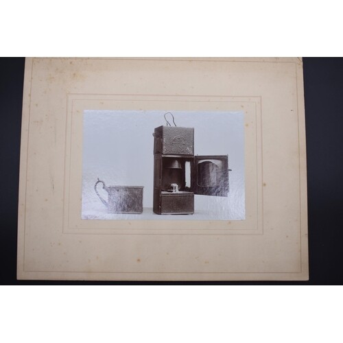 FLORENCE NIGHTINGALE'S LAMP: sepia photograph mounted o...