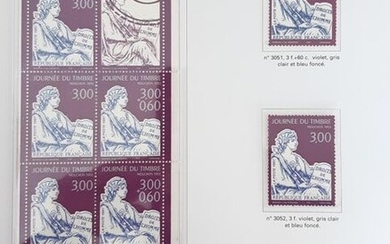 FOUR luxury Yvert albums with French stamps from...