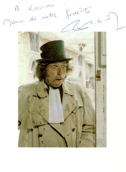 FRENCH ACTORS: Selection of signed colour 6 x 8.5 photographs, two smaller, by various French film A...