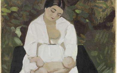 Felice Casorati, La madre (Scarpette rosse), (1923-24)
