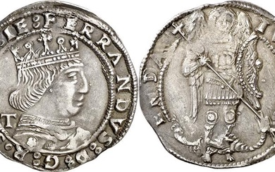 Ferran I de Nàpols (1458-1494). Nàpols. Coronat. (Cru.V.S. 1022) (Cru.C.G....