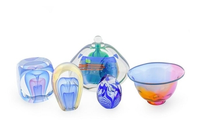 Five Modern Art Glass Articles