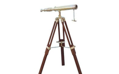 Floor Standing Brass Harbor Master Telescope 30"