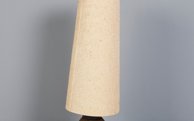 Floor lamp/floor lamp, wood, iron, fabric, 1960s.