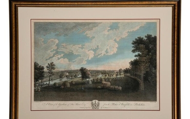 Four English Hand-Colored Landscape Engravings