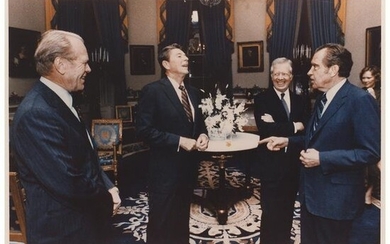 Four Presidents Signed Photograph