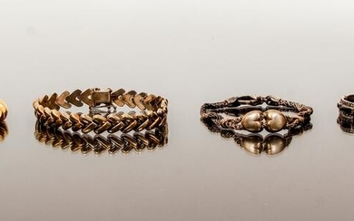 Four Sterling Silver Bracelets