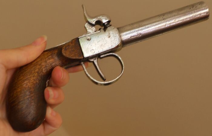 France - 1850 - Pistolet de poche Manufacture Saint-Etienne à poudre noire - Idéal collectionneur ou amateur de tir - Pistol - 12mm cal