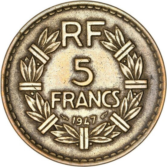 France - 5 Francs 1947 Lavrillier - Bronze-aluminium