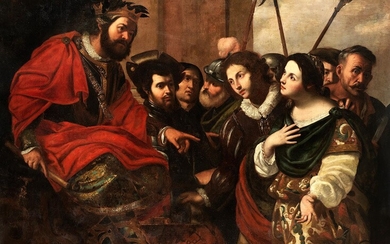 Francesco Pacecco de Rosa, um 1605 Neapel – 1656 ebenda, ESTHER UND ASUERO