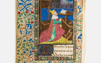 French Illuminated Manuscript Leaf