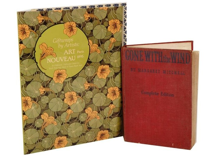 Lot-Art | GONE WITH THE WIND BOOK AND ART NOUVEAU GIFTWRAPS