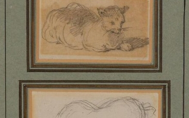 George Chinnery British, 1774-1852 Studies of a Cat and