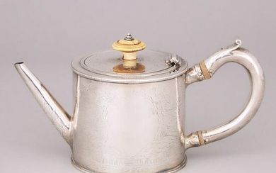 George III Silver Teapot, Charles Aldridge & Henry