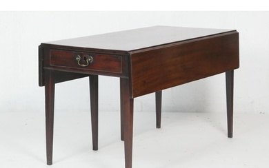 George III mahogany early Pembroke table, circa 1780, having...