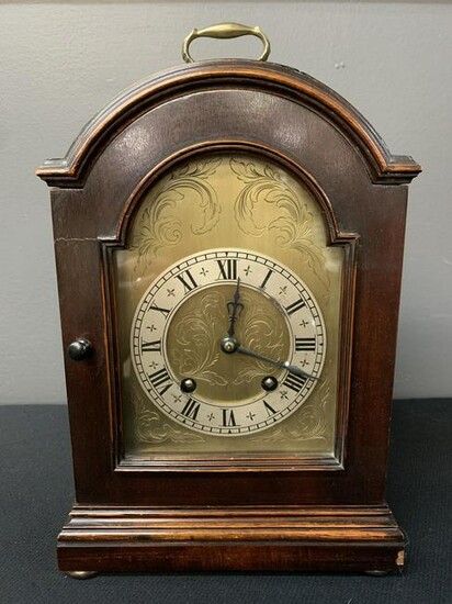 George Iii Style Mahogany Cased Bracket Clock