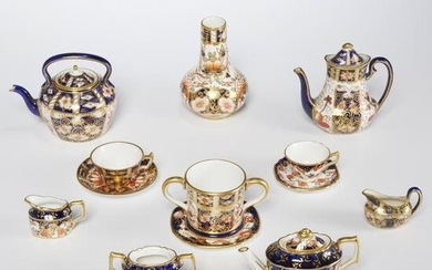 Group Royal Crown Derby porcelain miniatures