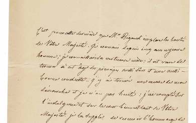 HISTORY - CAFFARELLI DU FALGA Marie François Auguste (1766 - 1849) - Autograph letter signed