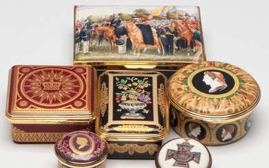 Halcyon Days Royal Order and Other English Enamel Boxes