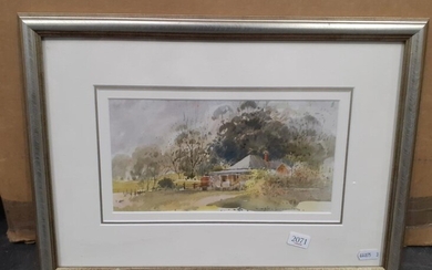 Helen Goldsmith "Country Cottage" watercolour 32 x 43cm(frame) signed lower right