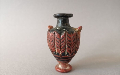 Hellenistic Glass Core Formed Flask
