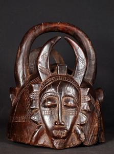 Helmet (1) - Wood - Senufo - Ivory Coast