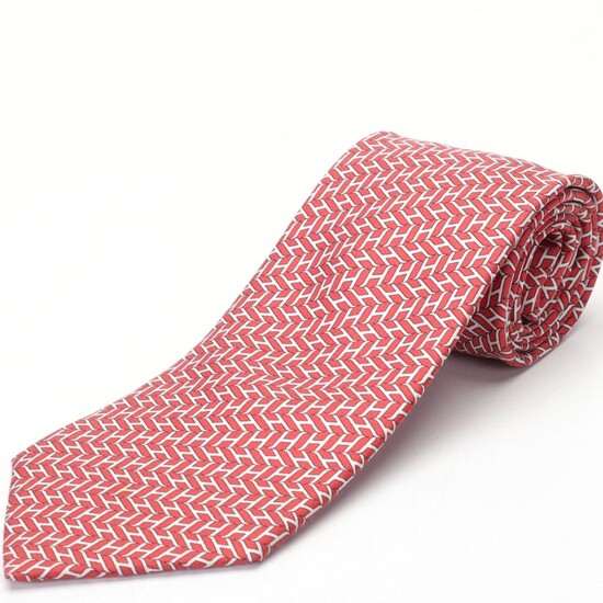 Hermès 5289 TA Silk Twill Hand-Stitched Necktie