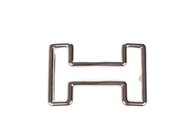 Hermès - Boucle de ceinture Tonight en métal argent palladié Belt Buckle